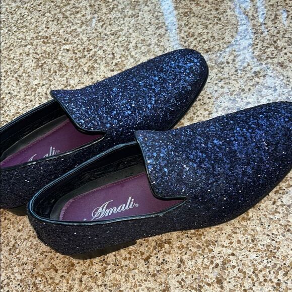 Dance 🕺 in Amalfi Purple Glitter ✨ & Sparkle ✨ Loafers 👞 👞 Sleek Slip-Ons 🪩 - Picture 17 of 17